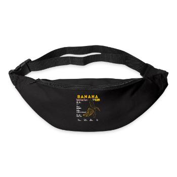 Bananenliebhaber, Bananen-Nährstoff, Vegetarier - Gürteltasche - Schwarz - Vorne