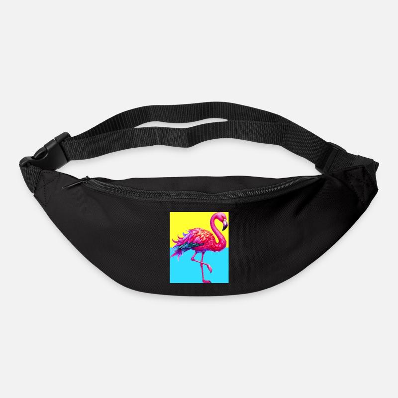 Flamingo - Gürteltasche - Schwarz