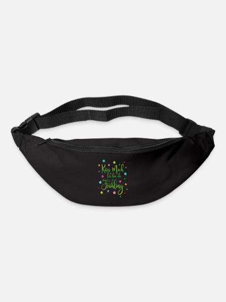 Küss mich Ich bin der Frühling - Gürteltasche - Schwarz