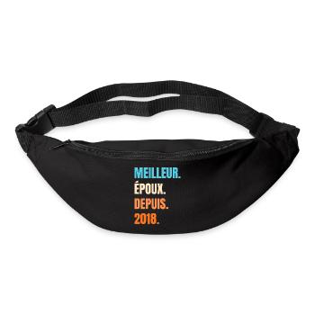 Best Husband Since 2018 Gift Husband - Bum bag - black - Front
