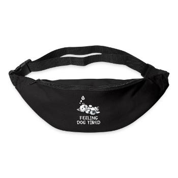 Westie, le West Highland terrier Fatigué par le chien - Sac banane - noir - Devant