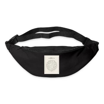 Geodesian Sphere Geometry Pattern - Bum bag - black - Front