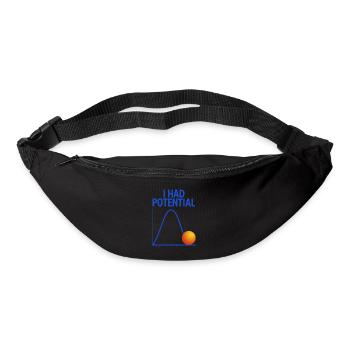 Potential Graph with Ball Science Math Physics - Bum bag - black - Front