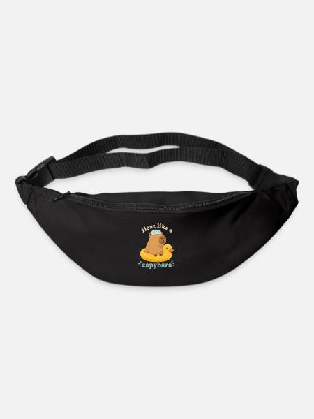 Capybara auf Enten Schwimmring - Bum bag - black