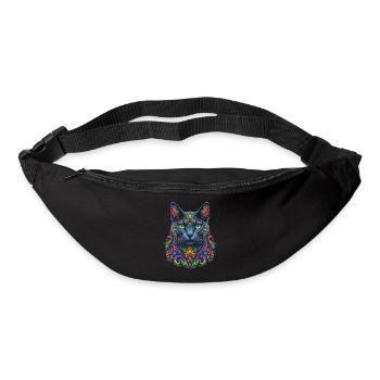 Stellar-Floral-Prisma-Katze - Gürteltasche - Schwarz - Vorne