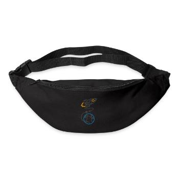 Vergesst nicht, aufzuladen (für helle Hintergründe) - Gürteltasche - Schwarz - Vorne