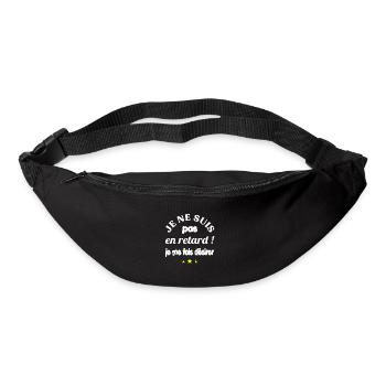 Je ne suis pas en retard ! Je me fais désirer - Sac banane - noir - Devant