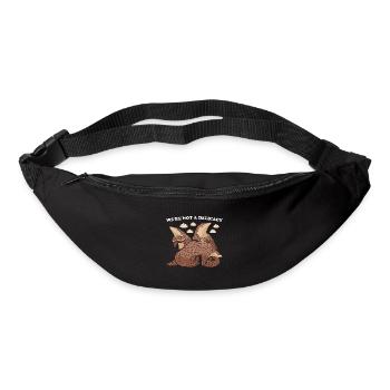 Nous ne sommes pas un pangolin délicat - Sac banane - noir - Devant