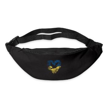 Dove + Heart - Peace for Ukraine - Bum bag - black - Front
