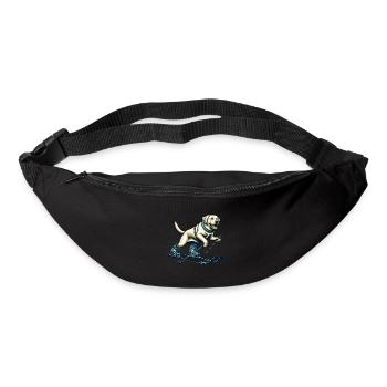 Dog Labrador Retriever Skiing Skier - Bum bag - black - Front