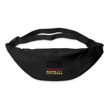 Rugby facile Ils l’appelleraient Football Allemagne Rugby - Sac banane - noir - Devant