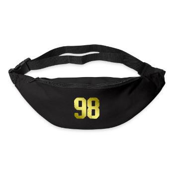 98 Zahl Trikot - Gürteltasche - Schwarz - Vorne