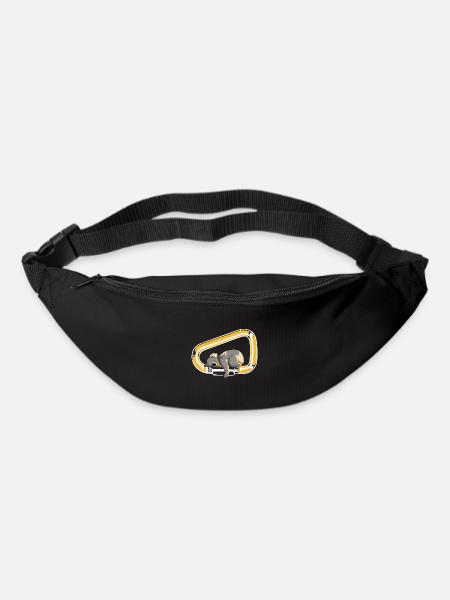 Koala Carabiner Escalade Animal Mignon Bloc - Sac banane - noir