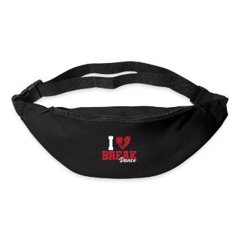 I love breakdancing - Bum bag - black - Front