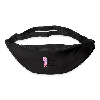 Wir sollten alle Feministinnen sein - Gürteltasche - Schwarz - Vorne