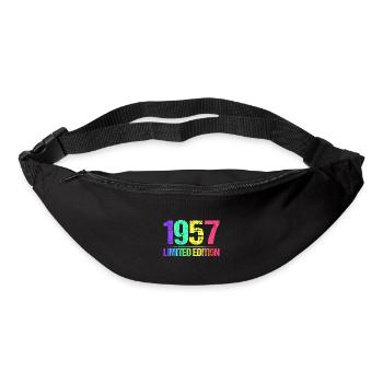 1957 Limited Edition Jahrgang 57er Retro Jahrgang - Gürteltasche - Schwarz - Vorne