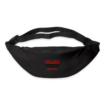 Tapezierer Lustiger Spruch Beruf Tapete Geschenk - Gürteltasche - Schwarz - Vorne