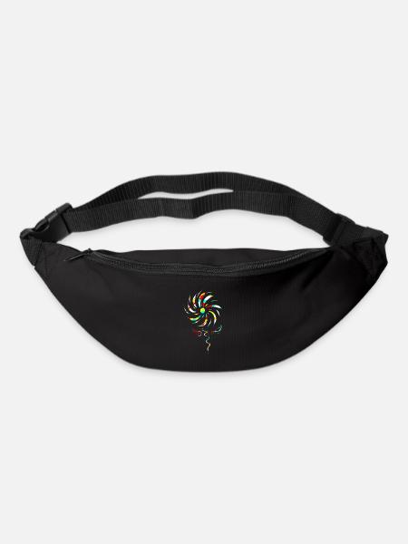 Colorful Windflower - Bum bag - black