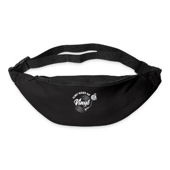 Klingt Besser auf Vinyl Audiophil DJ Geschenk - Gürteltasche - Schwarz - Vorne