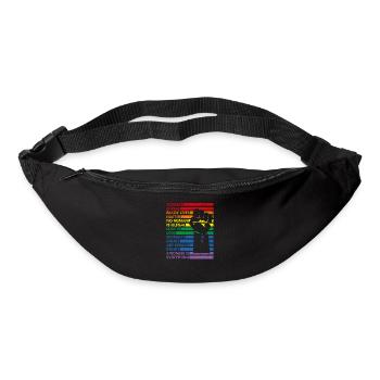 Science Is Real Black Lives Matter Lgbt Pride Love - Bum bag - black - Front
