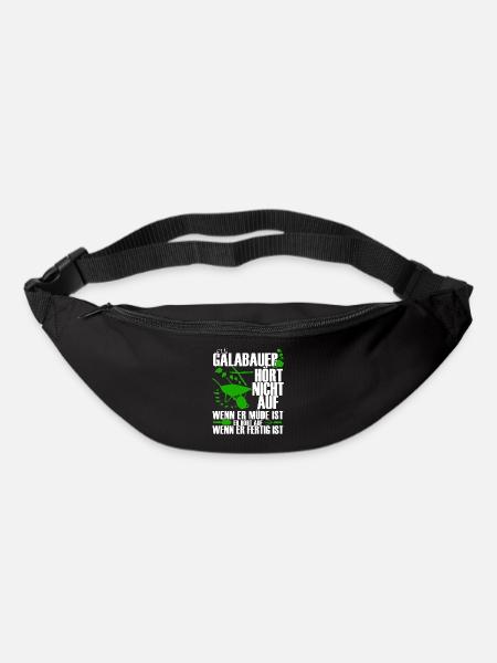 Galabau Landschaftsgärtner Spruch Witz - Gürteltasche - Schwarz