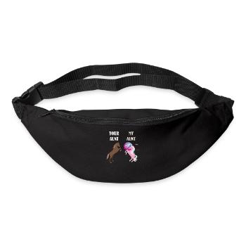 Your Aunt My Aunt Unicorn T-Shirt Funny Super Cute - Gürteltasche - Schwarz - Vorne