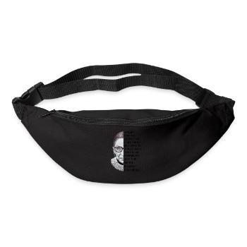 Notorious RBG Shirt Dissent Anti  Political F - Bum bag - black - Front