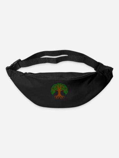 Tree of Life Germanic Celts and Yoga - Bum bag - black