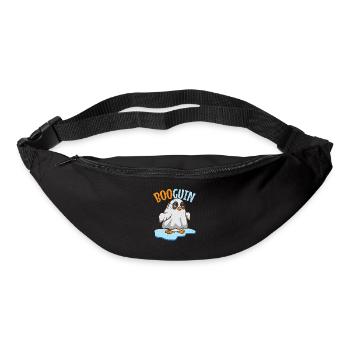 Halloween booguin pingouin dans un fantôme comme cadeau - Sac banane - noir - Devant