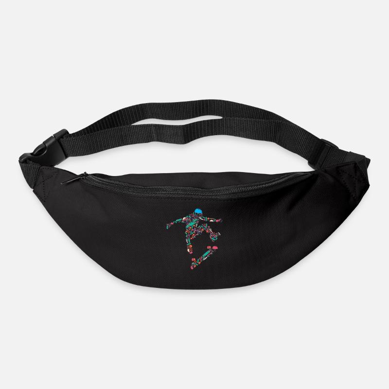 Skateboard, Skateboards, Halfpipe Hawk - Gürteltasche - Schwarz