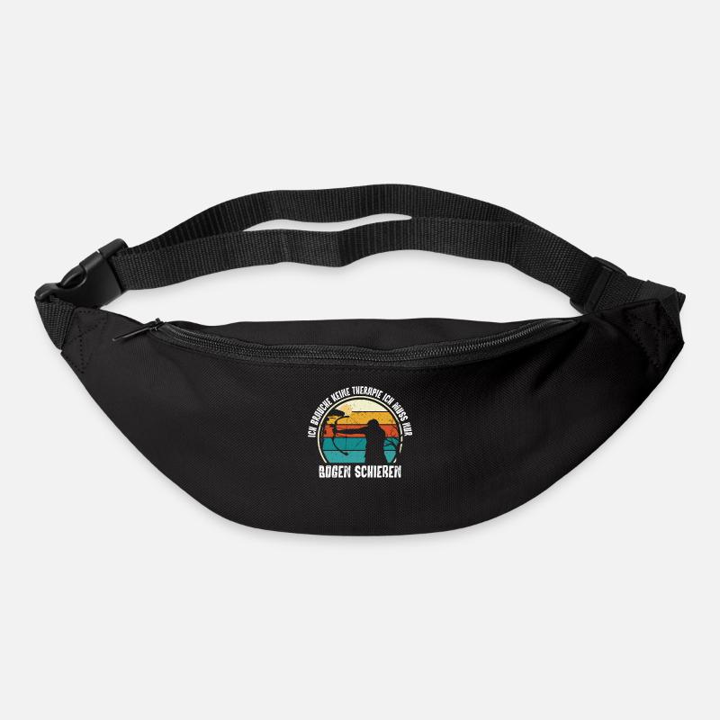 Bogenschießen, Archery, Langbogen, Compound - Gürteltasche - Schwarz