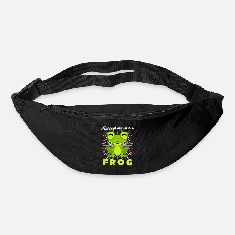Frosch Frösche - Gürteltasche - Schwarz