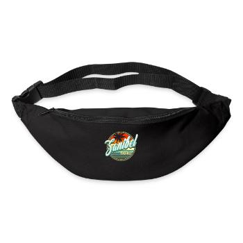 Vacances d’été à la plage - Île de Sanibel - Sac banane - noir - Devant