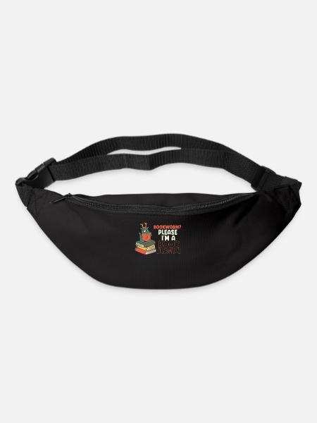 Bücherwurm, Bitte Ich Bin Ein Buch-Drache - Gürteltasche - Schwarz