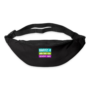 Arbeitsamt Hartz IV Arbeitslos Gehalt - Gürteltasche - Schwarz - Vorne
