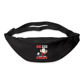 66 years ago I won the fight 66th birthday - Bum bag - black - Front