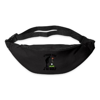 Je Peux Pas J'ai Golf - Sac banane - noir - Devant