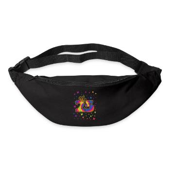 Tie-dye 25. Geburtstagsfeier 25 Jahre Alter - Gürteltasche - Schwarz - Vorne