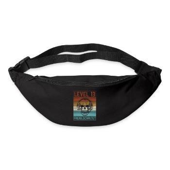 13. Geburtstag Gamer Level 13 Jahre - Gürteltasche - Schwarz - Vorne