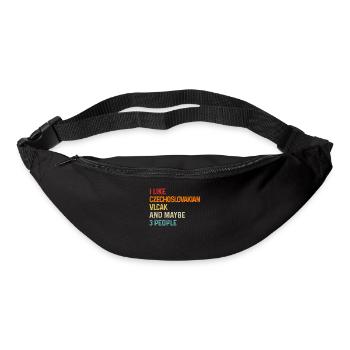 J’aime le Vlcak tchécoslovaque et peut-être 3 personnes - Sac banane - noir - Devant