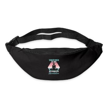 Sporttaucher Design Tauchlehrer Schnorcheln - Gürteltasche - Schwarz - Vorne