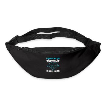 Infirmière J’ai abandonné mon infirmière de vie - Sac banane - noir - Devant