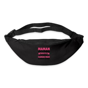 Maman Anniversaire Cadeau Fête Des Mères Noël Mama - Sac banane - noir - Devant
