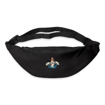 Moin ihr Spacken - Digga Spruch Meer Norddeutsch - Gürteltasche - Schwarz - Vorne