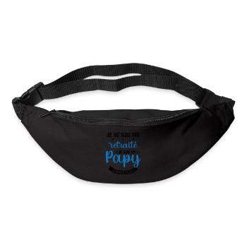 Je ne suis pas Retraité je suis un Papy - Sac banane - noir - Devant