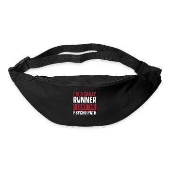 Je suis un coureur fou je prends le - Sac banane - noir - Devant