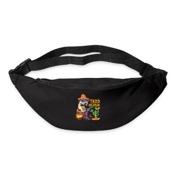 Mexican Taco Trex Sombrero Cinco de Mayo - Bum bag - black - Front
