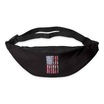 Gitarre USA Musikliebhaber 4. Juli - Gürteltasche - Schwarz - Vorne