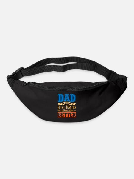 Papa Opa, Urenkel Opa - Gürteltasche - Schwarz