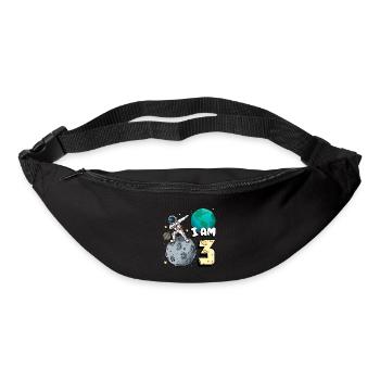 Je suis astronaute de 3 pièces enfant Moon Walker 3. - Sac banane - noir - Devant